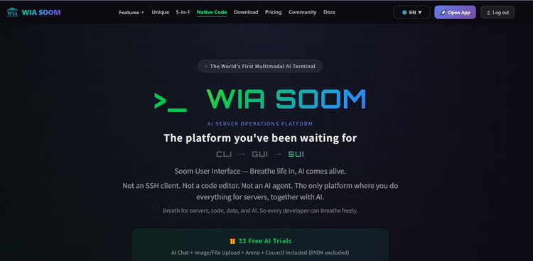 Terminal ya AI Multimodale ya Liboso na Mokili ‘WIA SOOM’ — Sikawa Epesami na Mokili Mobimba na Ofele