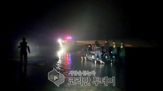 야간 고무보트 장비없이 운행…. 과태료 부과