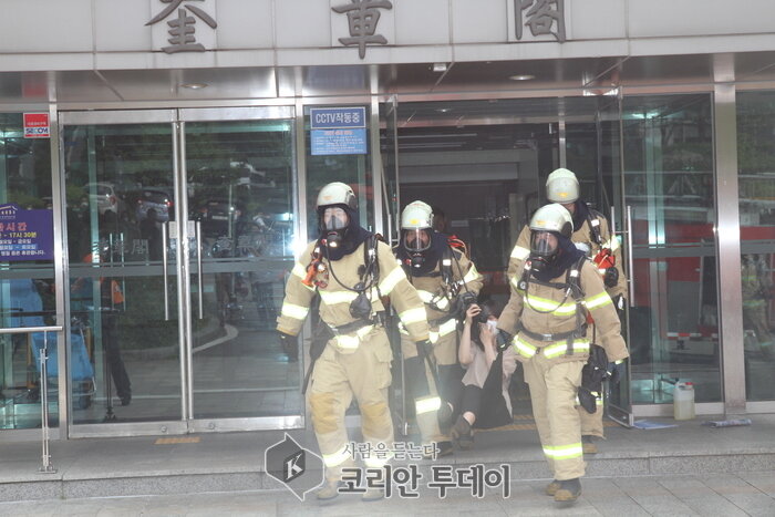 관악소방서, 서울대학교 규장각에서 화재 대응