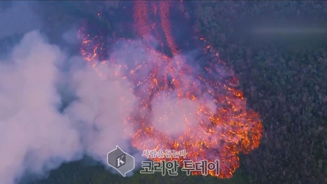 하와이 화산폭발 첫 중상자 발생 … 용암이 튀어 하반신 크게 다쳐