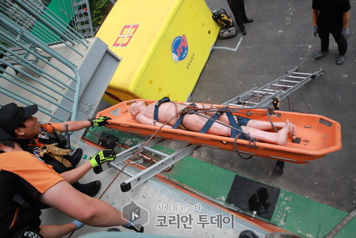 중랑소방서, 단계별 인명구조 강화 종합훈련을 실시