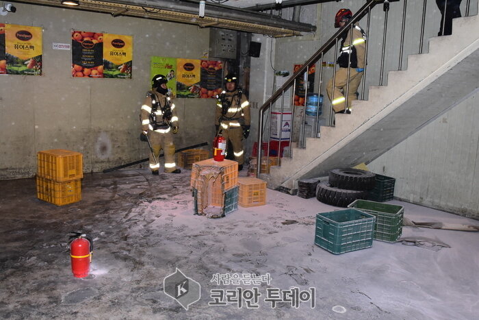 서울 강서소방서, 강서농수산물도매시장 인근 가게업주가 소화기 활용 화재피해 최소화