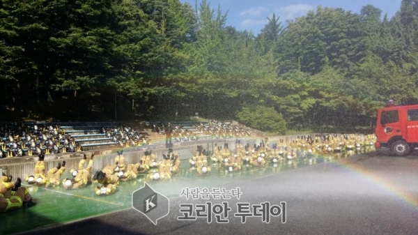 서울 소방학교 “폭염도 에비소방관의 의지를 꺾을 수 없다”