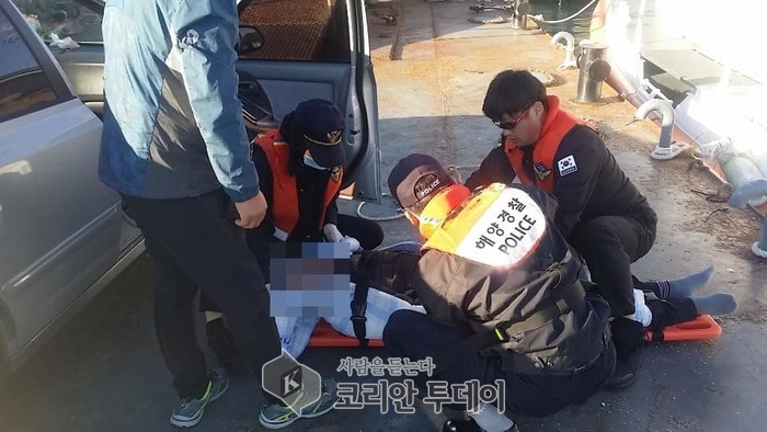 여수해양경찰혈당 증상을 보인 80대 섬마을 응급환자 긴급 이송