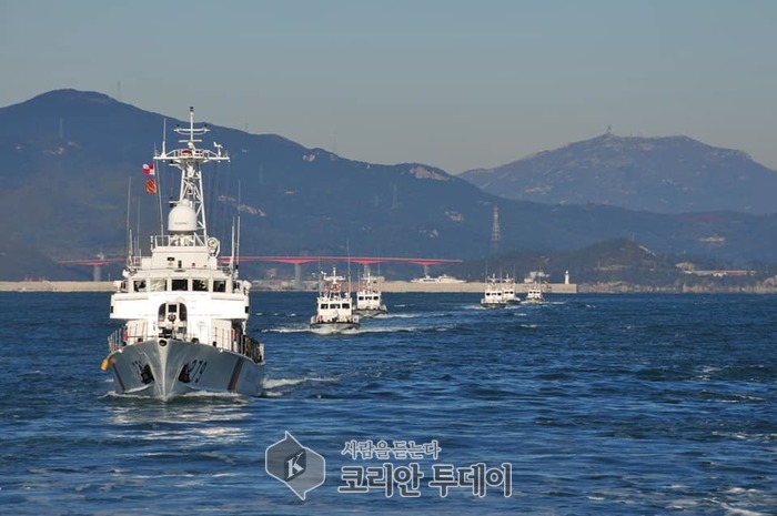 완도해양경찰서, 하반기 1차 경비함정 해상종합훈련 실시