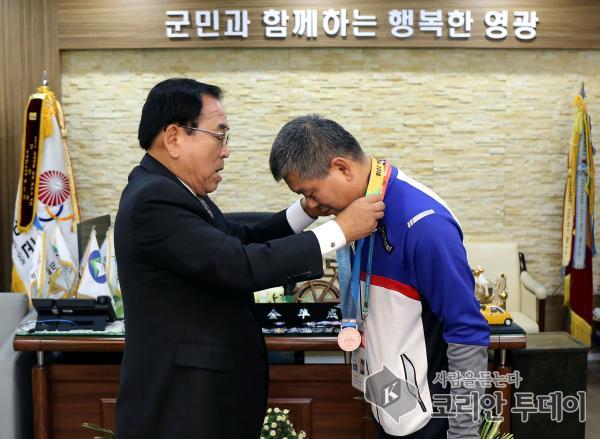 영광군, 제38회 전국장애인체전 군위선양 선수 격려