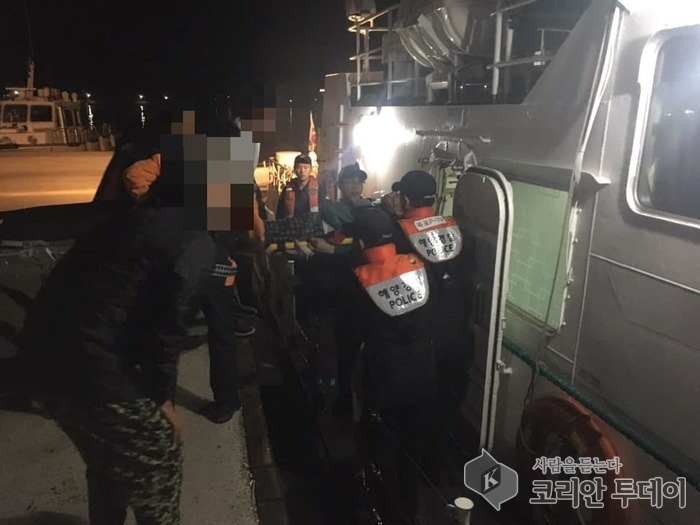 목포해경, 섬마을 80대 급성 호흡곤란 응급환자 긴급이송