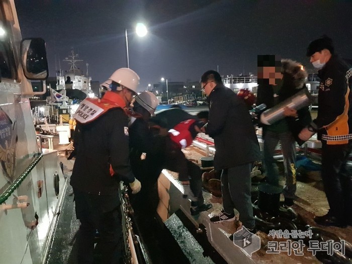 목포해경, 섬마을 50대 가슴통증 응급환자 긴급이송