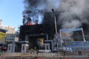 초등학교 증축공사장 “불” 학교 측 초동대응