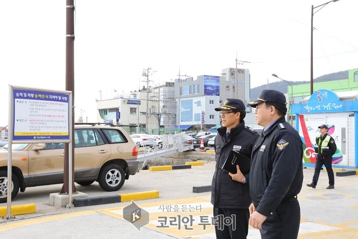 여수해경ㆍ장인식 서장, 설 연휴 대비 유·도선장 등 안전 점검에 나서