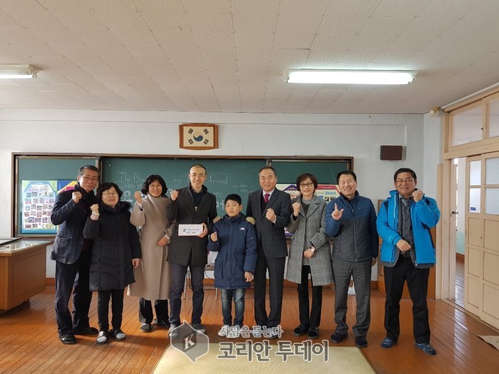 보성교육지원청, 벌교초등학교장도분교장 6학년 김이건 학생 격려방문