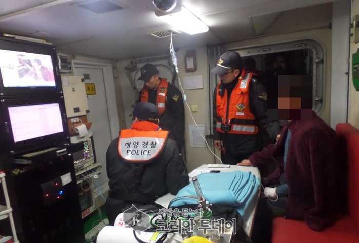 목포해경, 한밤중 고혈압 응급환자 ‘긴급 이송’