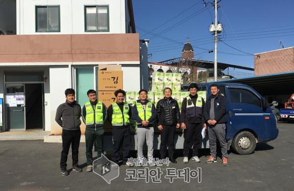 나주 공산면 자율방범대, 마을회관에 위문품 전달