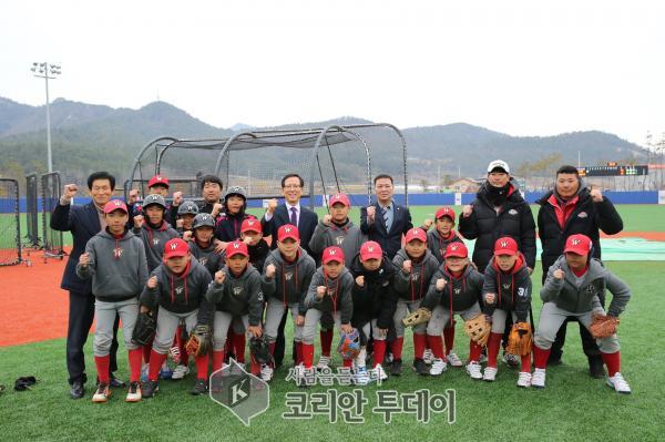 고흥군“야구 스토브리그 개막”전지훈련 절정