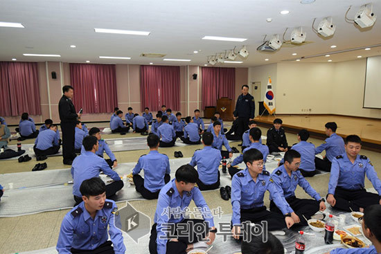 완도해경 의무경찰 소통과 사기진작을 위해 특별교육 개최