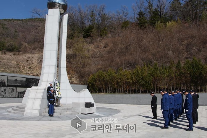 해양경찰교육원 ㆍ헬기사고 4주기 추모식 거행