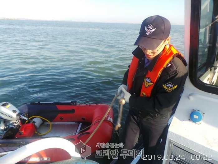 보령해경, 천수만 해상에서 표류하던 레저보트 예인완료!