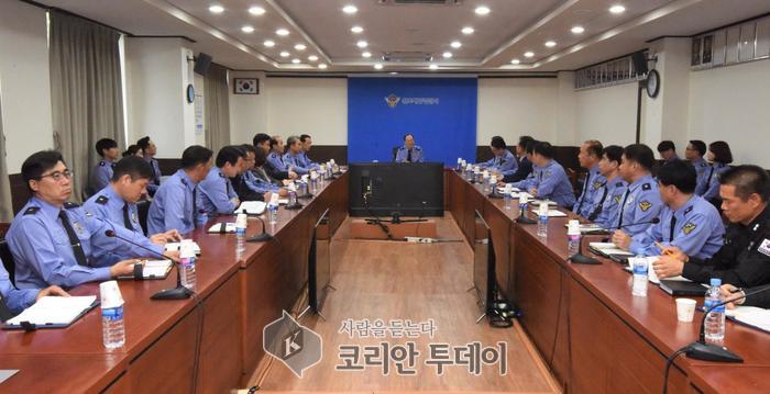 김병로 서해해경청장, 완도해경 방문 직원들과 소통의 시간 가져