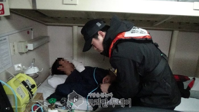 목포해경, 해상작업 중 손가락 절단‘긴급이송’