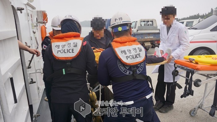 목포해경, 섬마을 60대 교통사고 응급환자 등 잇따라‘긴급이송’