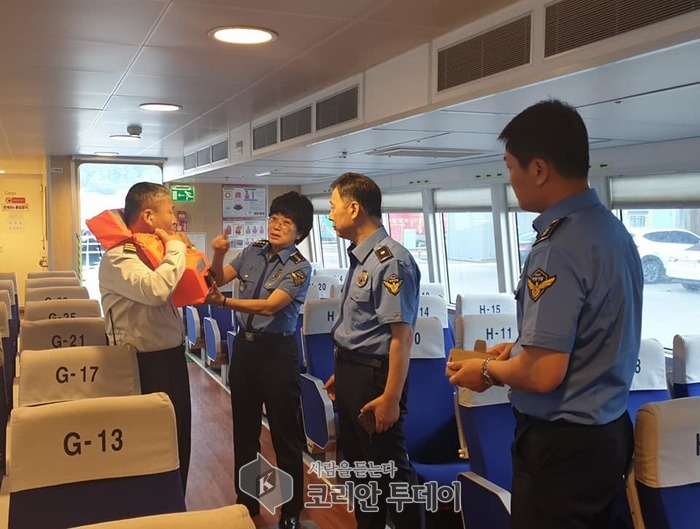 박경순 울진해경서장, 후포-울릉간 여객선 안전점검으로 사고예방 강조