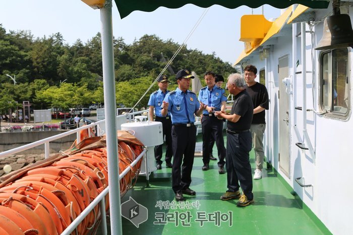 목포해경, 관광 유람선 긴급 점검 나서
