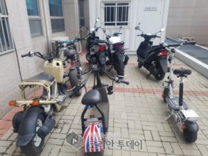 전국 대학교 돌며 오토바이, 전동킥보드 등 7대 절취 피의자 2명 검거