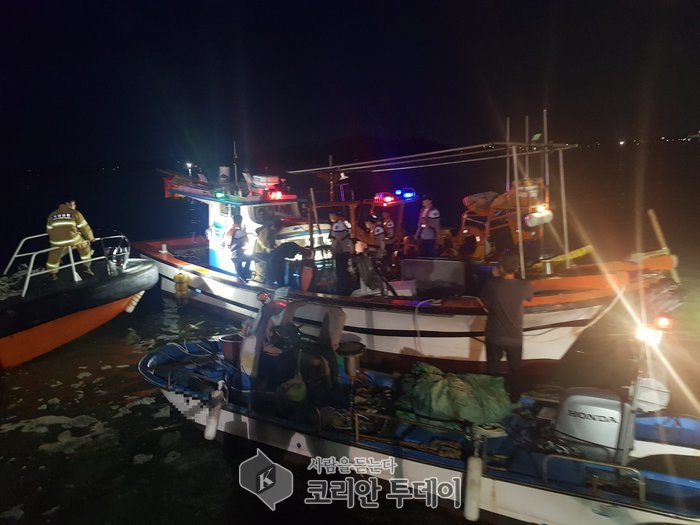 목포해경,, 북항 인근 해상 기관고장 선박 예인 구조