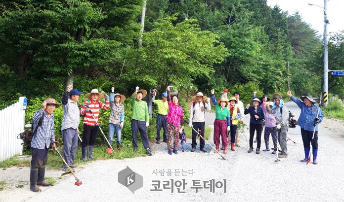 담양군 가사문학면 생오지마을, 공동노동 ‘울력’으로 함께하는 마을자치