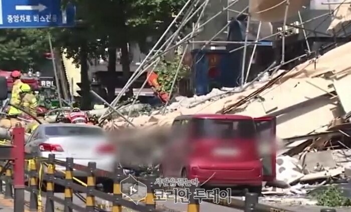 서울 신사역 인근 철거 건물 붕괴 … 여성 1명 구조됐지만 끝내 숨져