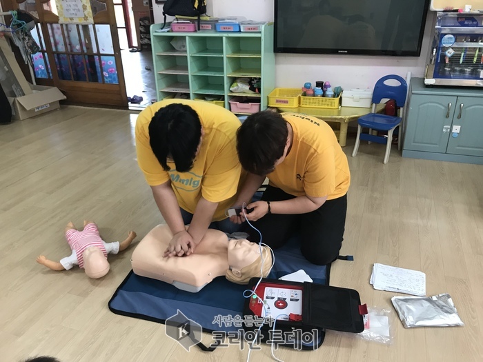 고흥소방서, 유달어린이집 교사대상 ‘4분의 기적’ 심폐소생술 교육