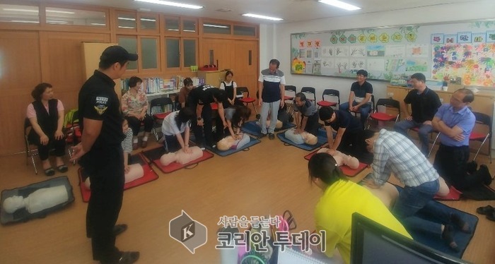 완도해경, 심폐소생술 선생님들부터 배워보아요