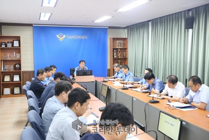 여수해경, 제5호 태풍 다나스” 북상에 따른 비상체제 돌입