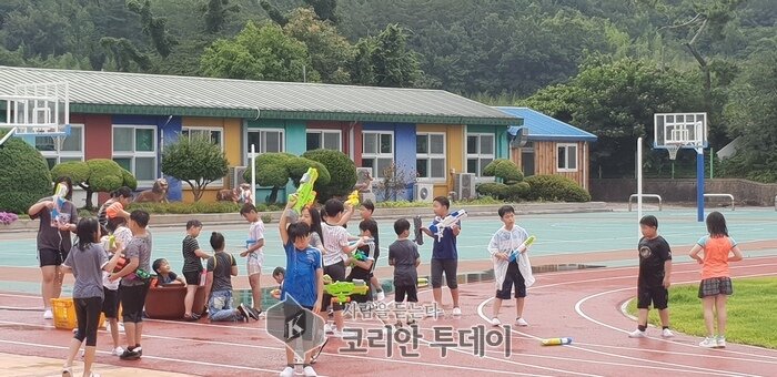 고흥 풍양초, 물총으로 즐기는 신나는 여름!