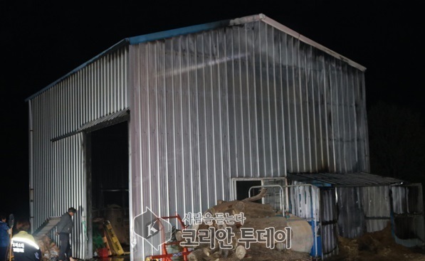 [화재] 고흥, 두원면 창고화재 발생 초기진화