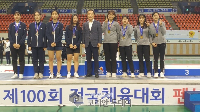 전남기술과학고 펜싱, 전국체육대회 단체 금메달 3연패 달성