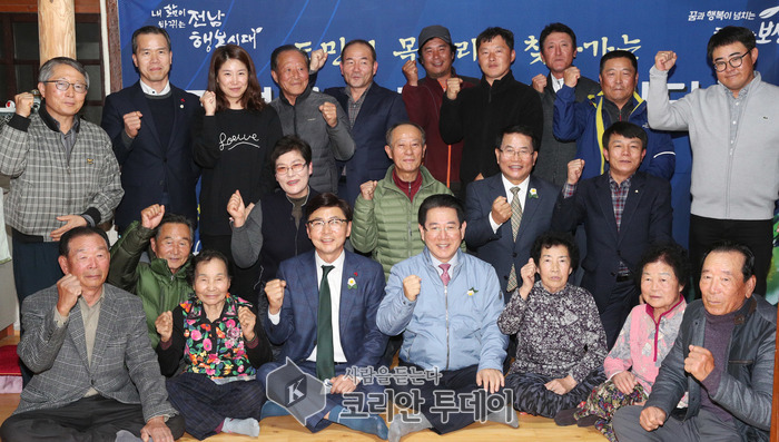 김영록 전남도지사, 행복 가득 녹차수도 보성서 심야 대화