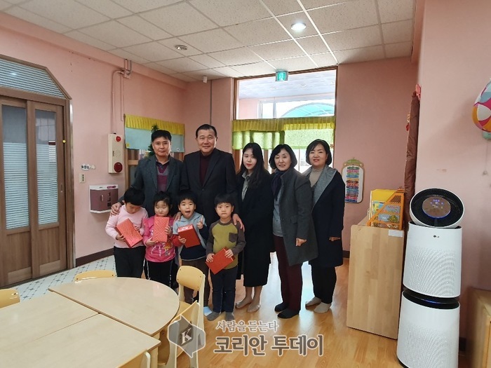 장흥사랑봉사단, 성탄절맞이 소규모학교 방문 봉사 활동