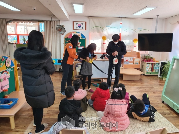 고흥소방서, 완강기 사용법 교육