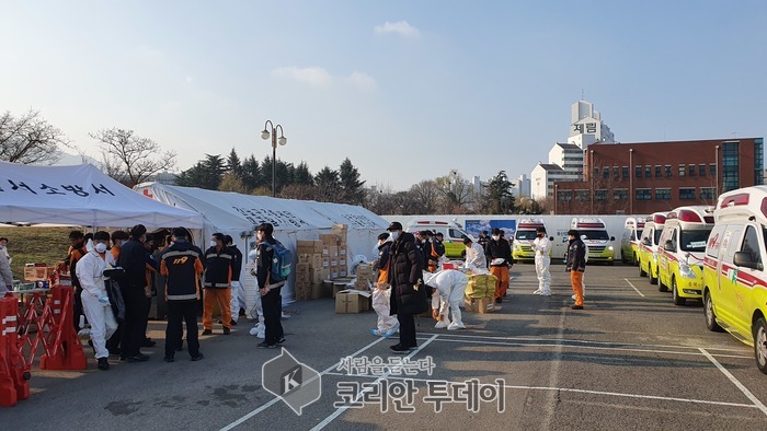 서울강서소방서, 코로나19 대응 대구로 간 전문 구급대