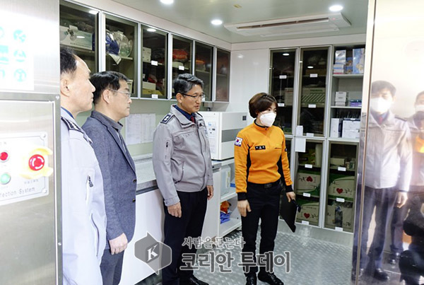 김남현 전남지방경찰청장 장흥119안전센터 방문