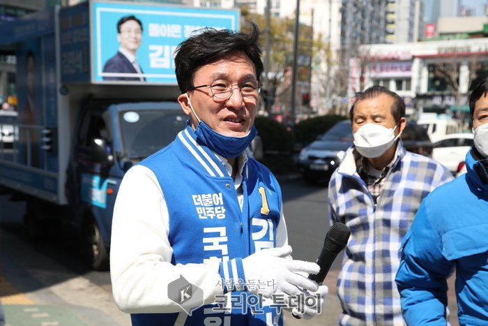 김민석 “영등포의 아들, 당선되 미치도록 일하고 싶다”