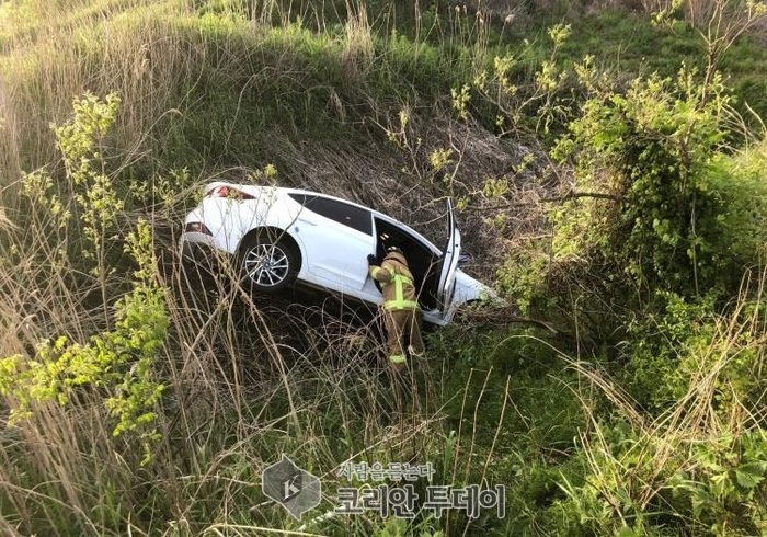 보성소방서 "교통사고 현장 부상자 안전 구조 눈길"