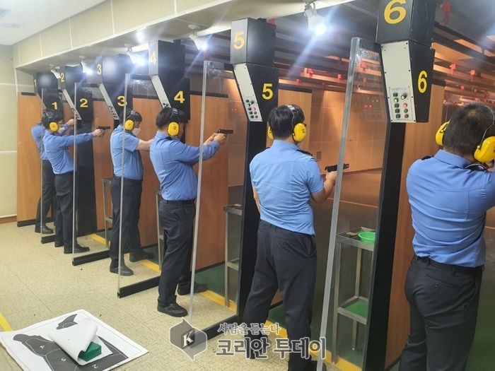 완도해경, 상반기 경찰관 정례 사격 실시