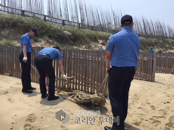 전남도, 신안 양산해변 ‘해양쓰레기 정화활동’