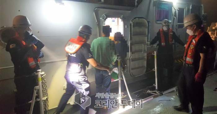 완도해경, 이른새벽 도서지역 고열과 경련 동반한 유아 응급환자 긴급이송