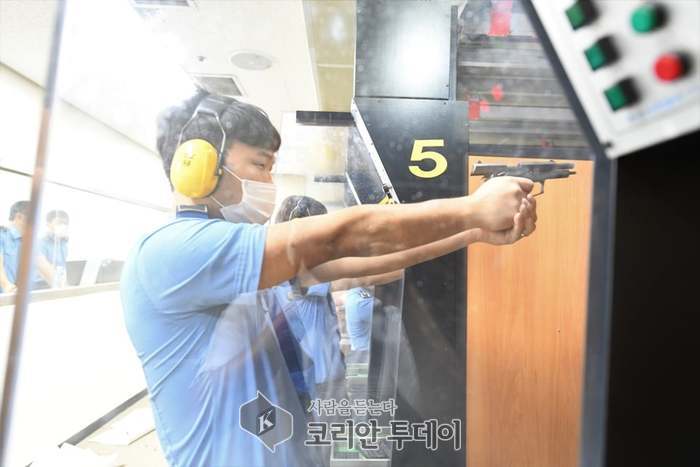 완도해경, 권총 사격훈련 실시로 현장 업무 대처 능력 강화