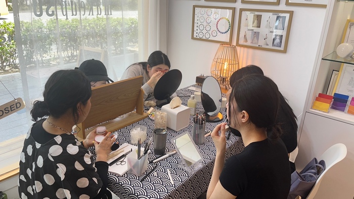 [코리안투데이] 맘스메이크업 실습 모습 © 김현수 기자