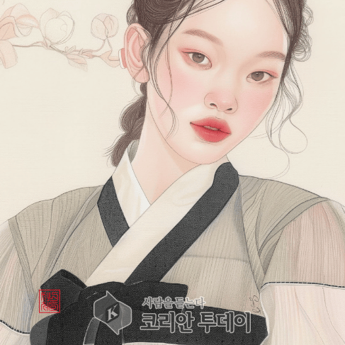 [코리안 투데이] 2024 미인도 (30 x 30 cm, 디지털 프린트 캔버스) © 지승주 기자