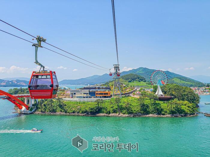 [코리안투데이] 사천바다케이블카와 초양도 이미지 © 차주희 기자